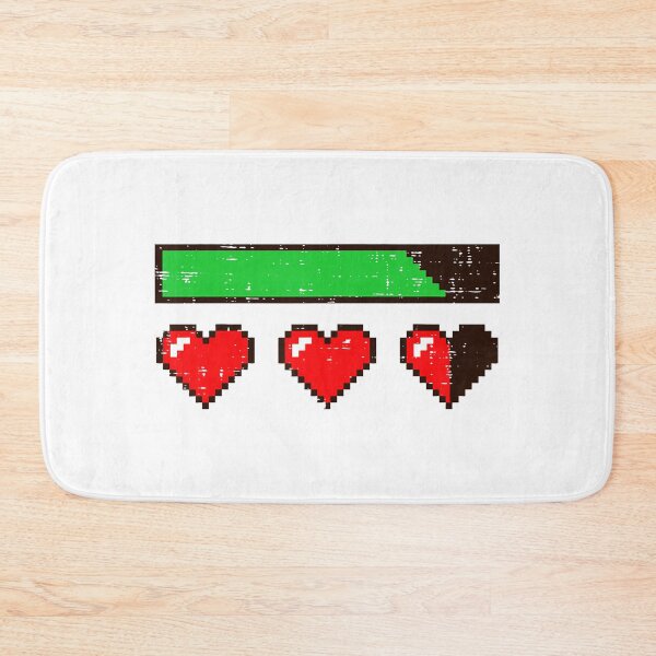Item preview, Valentine Pixel Hearts Gaming Life Bar Cute Retro Arcade Style designed and sold by FGTV2021.