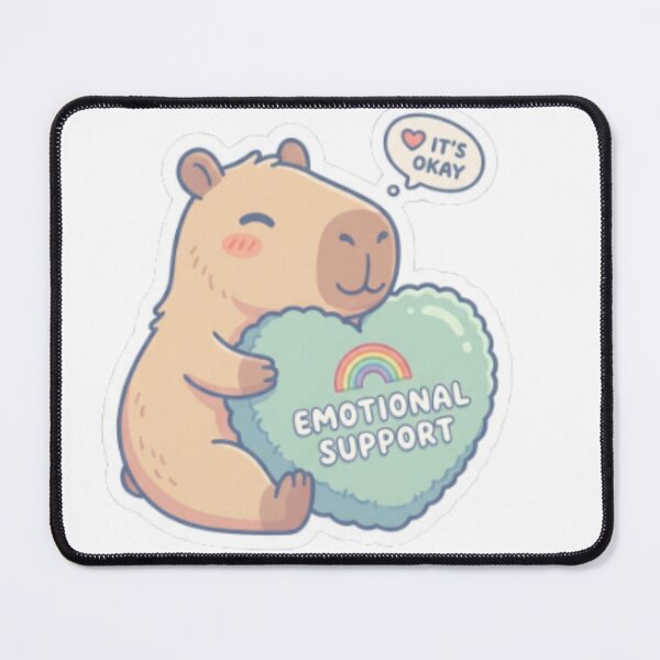 Item preview, Emotional Support Capybara  - Cute Mental Health Animal Gift for Anxiety and Self Care Lovers designed and sold by CozyDesignsCo.