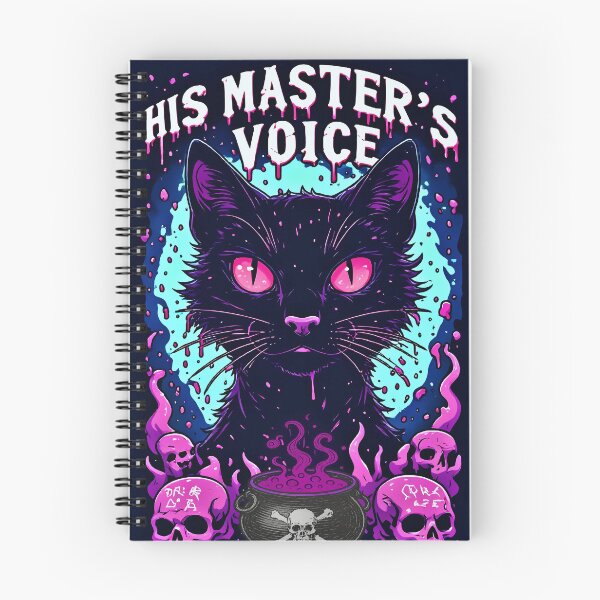 Item preview, His Master's Voice Gothic Black Cat designed and sold by Neer arts.