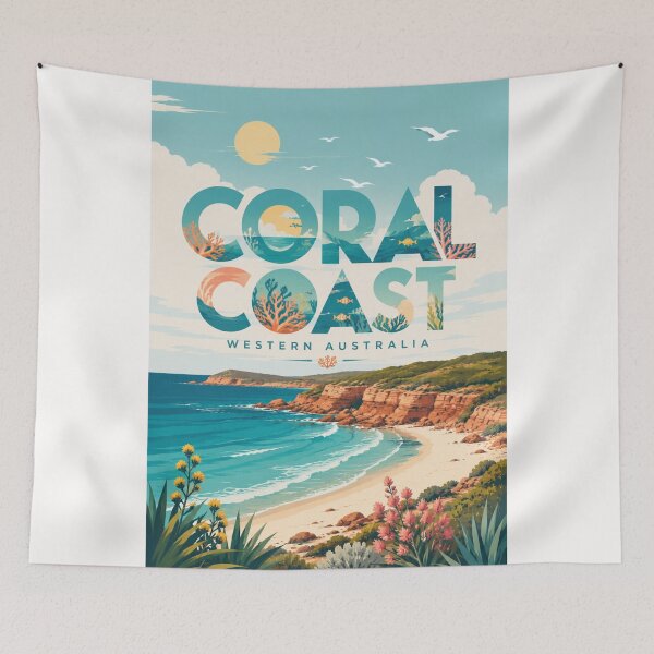 Item preview, Coral Coast Western Australia Indian Ocean and Ningaloo Coastal Landscape designed and sold by Places On Earth.
