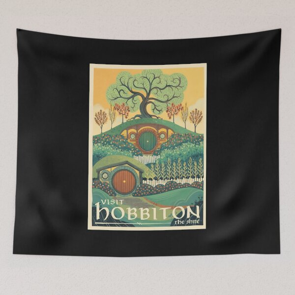 Item preview, Visit Fantasy Village Shire Travel Poster Art designed and sold by MiniStars9897.