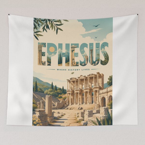 Item preview, Ephesus Turkey Ancient Ruins and Izmir Historical Landscape designed and sold by Places On Earth.