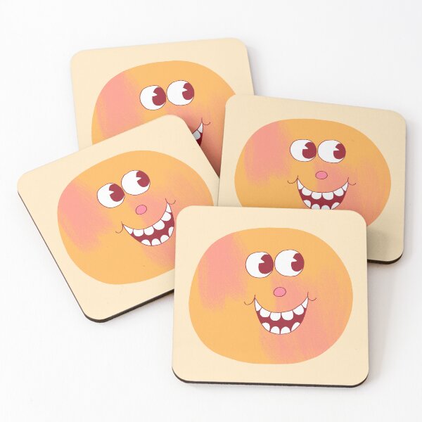 Item preview, Apricot the Happy Face designed and sold by yellowflowerhut.