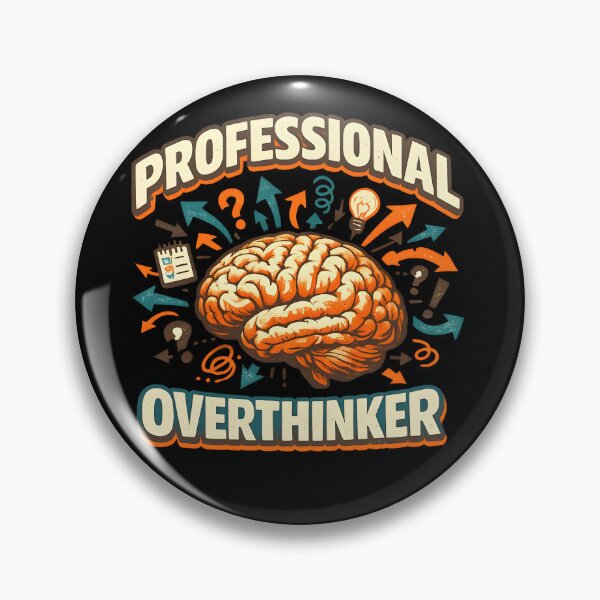 Item preview, Professional Overthinker Retro Brain designed and sold by KICOR.