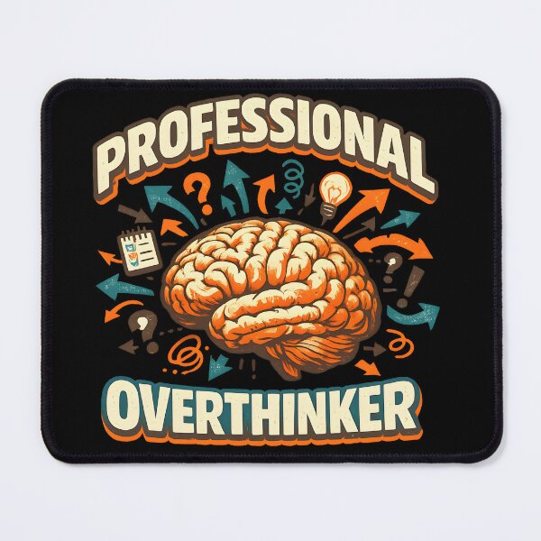 Item preview, Professional Overthinker Retro Brain designed and sold by KICOR.