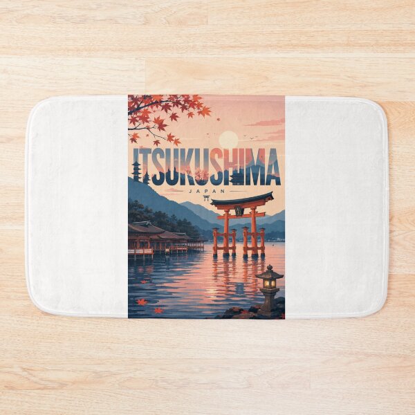 Item preview, Tsukushima Sunset at Miyajima Torii Gate and Seto Inland Sea Japan designed and sold by Places On Earth.