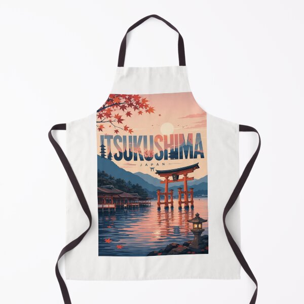 Item preview, Tsukushima Sunset at Miyajima Torii Gate and Seto Inland Sea Japan designed and sold by Places On Earth.