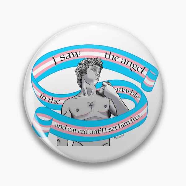 Item preview, Michelangelo's David Trans Pride designed and sold by skeleton-richart.