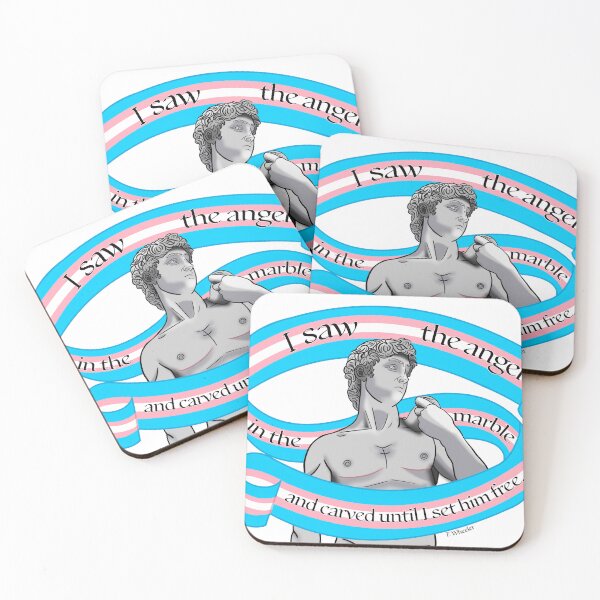 Item preview, Michelangelo's David Trans Pride designed and sold by skeleton-richart.