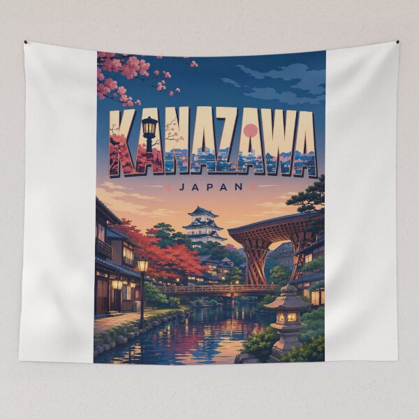 Item preview, Kanazawa Evening Along Higashi Chaya District and Asano River Japan designed and sold by Places On Earth.