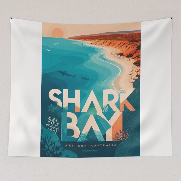 Item preview, Shark Bay Coastline and Ningaloo Marine Waters Western Australia designed and sold by Places On Earth.