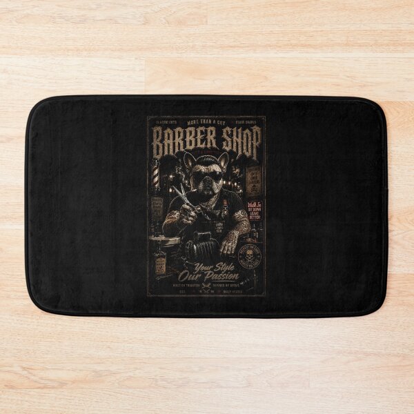 Item preview, Vintage Barber Bulldog Illustration with Classic Barbershop Style designed and sold by Modaozushi216.