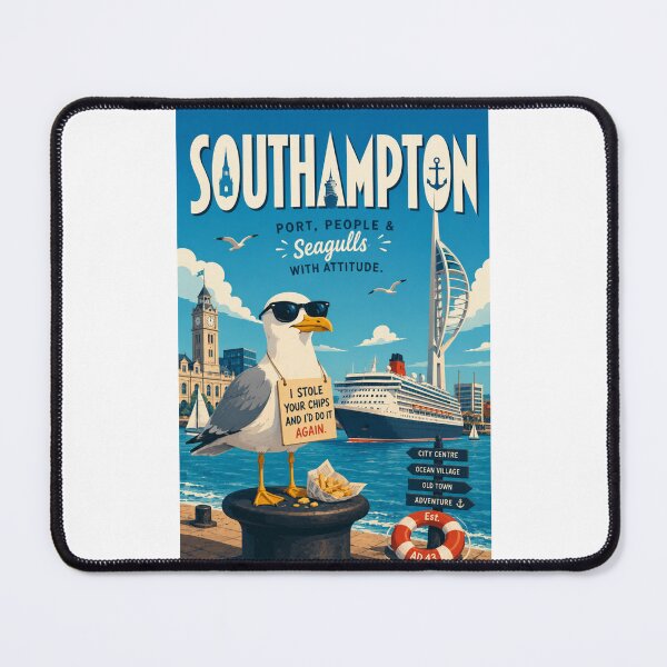 Item preview, Southampton Waterfront and Portsmouth Harbour England designed and sold by Places On Earth.