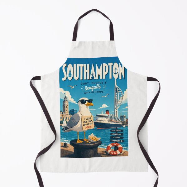 Item preview, Southampton Waterfront and Portsmouth Harbour England designed and sold by Places On Earth.