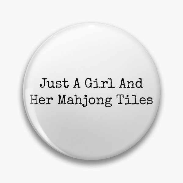 Item preview, Just A Girl And Her Mahjong Tiles designed and sold by Chromarist.