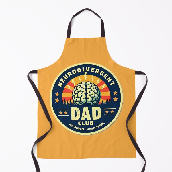 Item preview, Neurodivergent Dad Club Not Perfect Always Trying Retro Father Design designed and sold by CollectionsJEm.