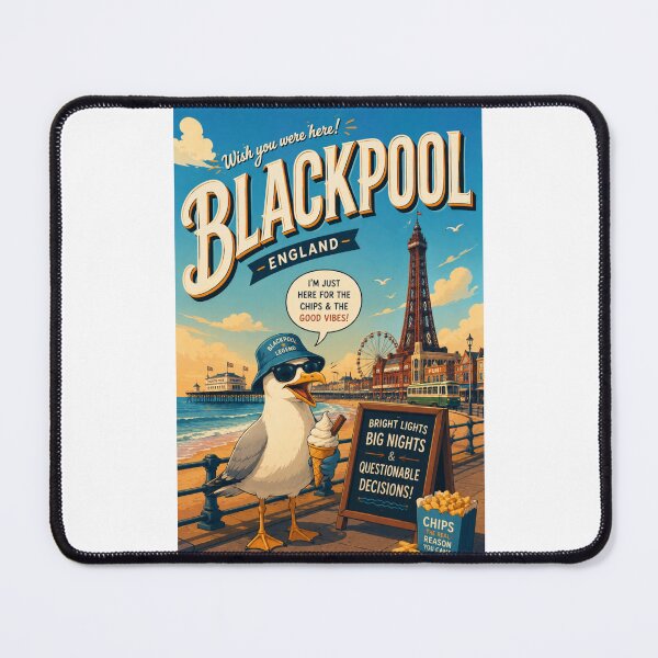 Item preview, Blackpool Tower Promenade and North Pier Lancashire England designed and sold by Places On Earth.
