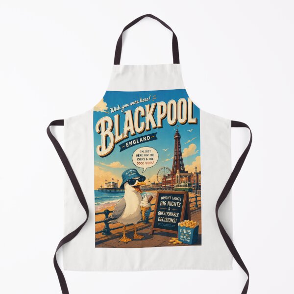 Item preview, Blackpool Tower Promenade and North Pier Lancashire England designed and sold by Places On Earth.