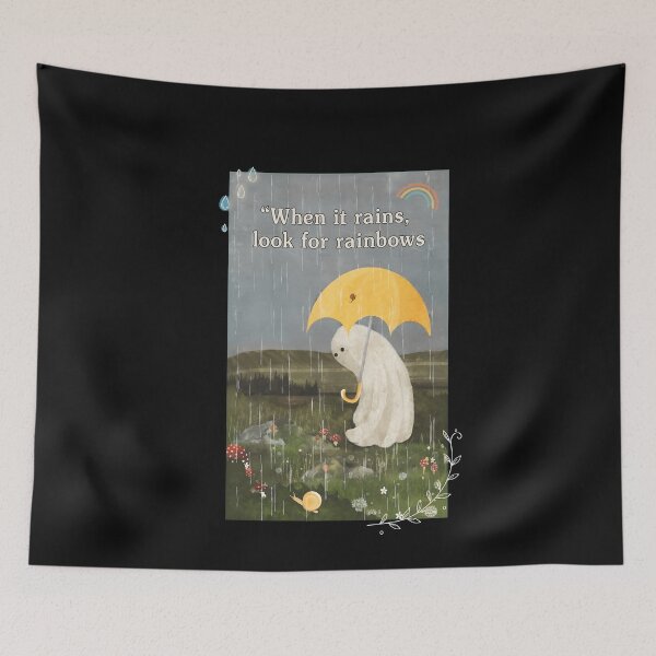 Item preview, Melancholy Ghost Under Yellow Umbrella designed and sold by Prof4Artist.