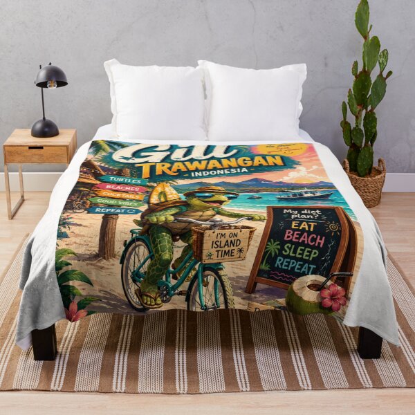 Item preview, Gili Trawangan Island Sunset and Lombok Strait Indonesia designed and sold by Places On Earth.