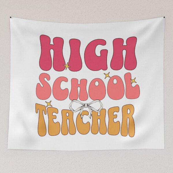 Item preview, High School Teacher Retro Coquette designed and sold by petalandarmour.