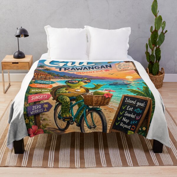 Item preview, Gili Trawangan Beachfront and Mount Rinjani Horizon Indonesia designed and sold by Places On Earth.