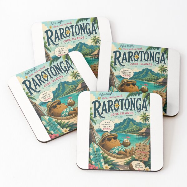 Item preview, Rarotonga Lagoon and Avarua Coastline Cook Islands designed and sold by Places On Earth.