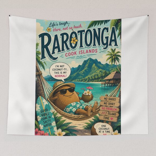 Item preview, Rarotonga Lagoon and Avarua Coastline Cook Islands designed and sold by Places On Earth.
