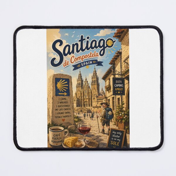 Item preview, Santiago de Compostela Cathedral and Camino de Santiago Galicia Spain designed and sold by Places On Earth.
