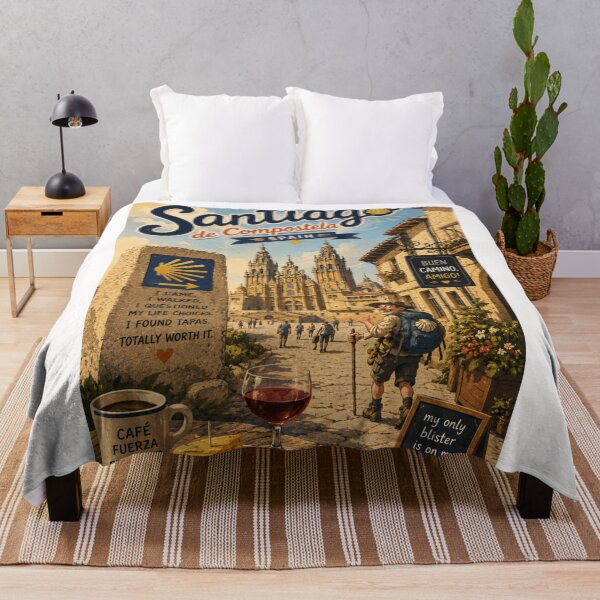 Item preview, Santiago de Compostela Cathedral and Camino de Santiago Galicia Spain designed and sold by Places On Earth.