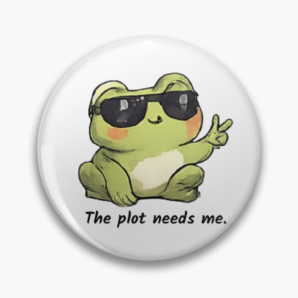 Item preview, "The plot needs me." relatable cartoon art designed and sold by Pixel to Paper.