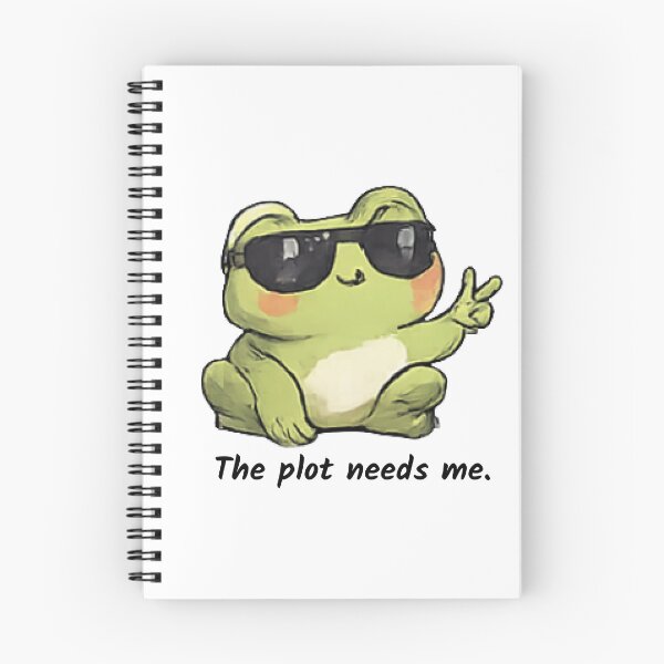 Item preview, "The plot needs me." relatable cartoon art designed and sold by Pixel to Paper.