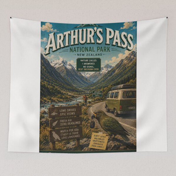 Item preview, Arthur's Pass Summit and Southern Alps New Zealand designed and sold by Places On Earth.