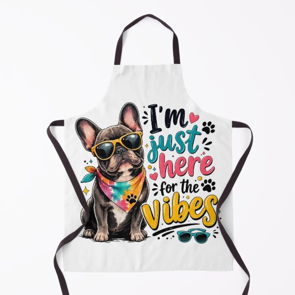 Item preview, Here for the Vibes Frenchie Sunglasses Summer Dog designed and sold by ssmg80.