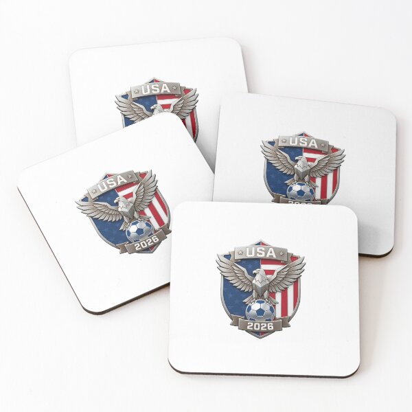 Item preview, USA Soccer Eagle Crest 2026 World Cup Football Shield designed and sold by laughingshirts.