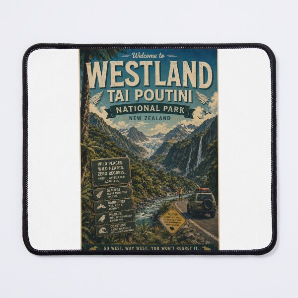 Item preview, Westland Tai Poutini Glacier Valley and Franz Josef Region New Zealand designed and sold by Places On Earth.