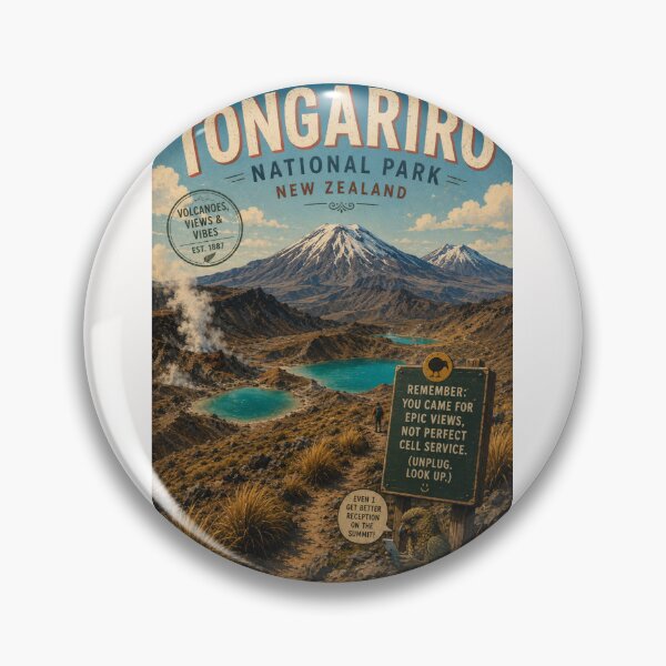 Item preview, Tongariro Alpine Crossing and Mount Ngauruhoe New Zealand designed and sold by Places On Earth.