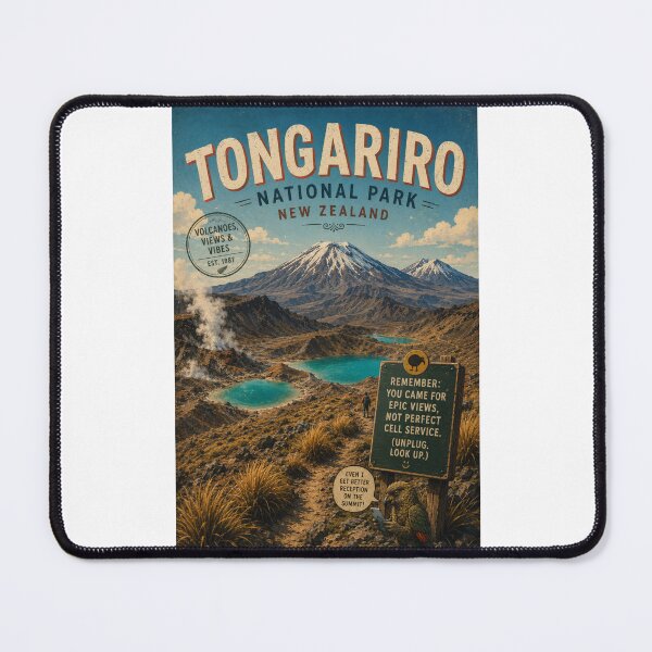Item preview, Tongariro Alpine Crossing and Mount Ngauruhoe New Zealand designed and sold by Places On Earth.