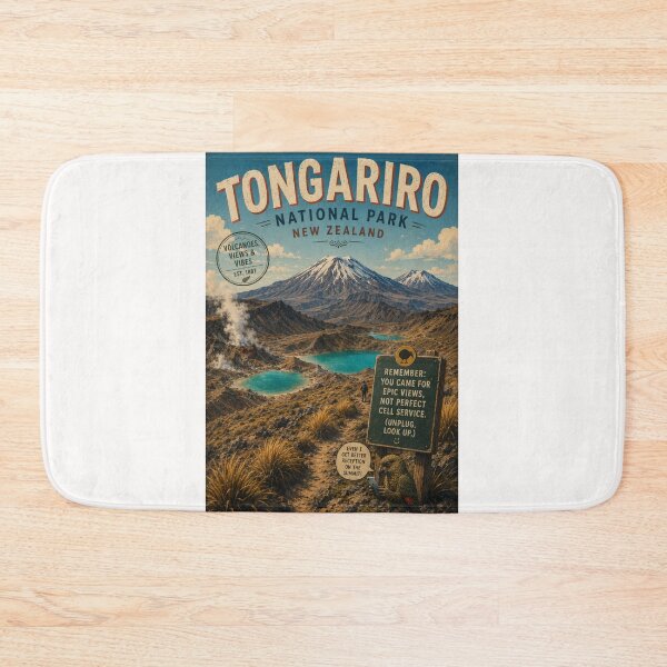Item preview, Tongariro Alpine Crossing and Mount Ngauruhoe New Zealand designed and sold by Places On Earth.
