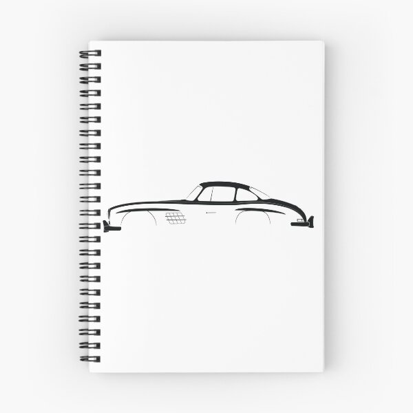 Aperçu de l'œuvre 300 SL Gullwing (Noir) créée et vendue par Car Silhouettes.