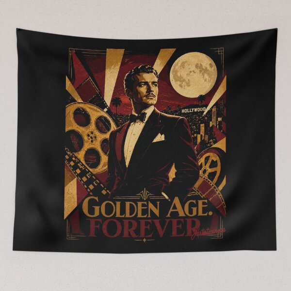 Item preview, Golden Age Cinema Under Moonlit Spotlights designed and sold by Artisticanvas.