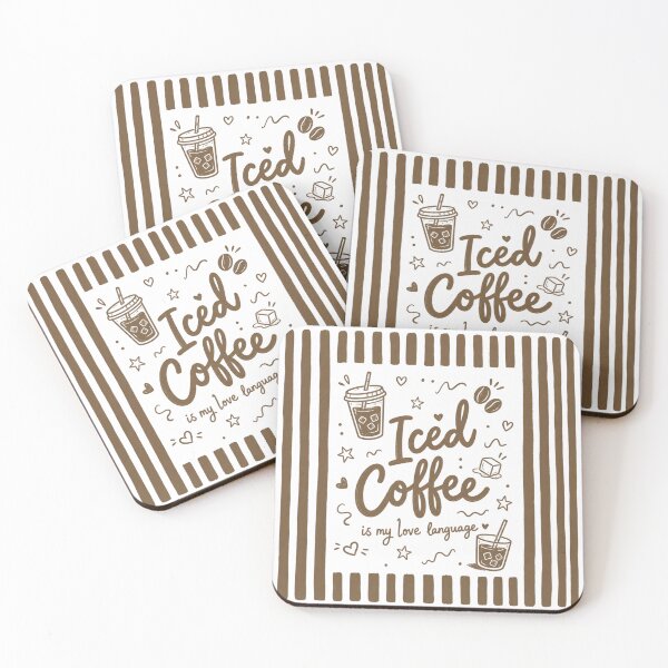 Item preview, Iced Coffee Is My Love Language Preppy Summer Doodles designed and sold by petalandarmour.