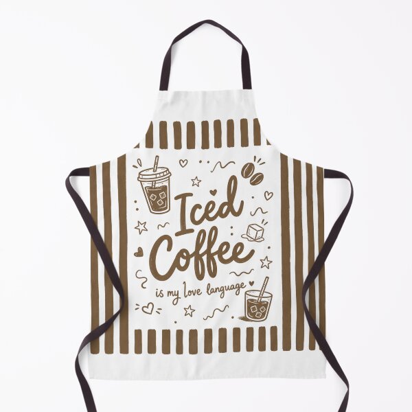 Item preview, Iced Coffee Is My Love Language Preppy Summer Doodles designed and sold by petalandarmour.