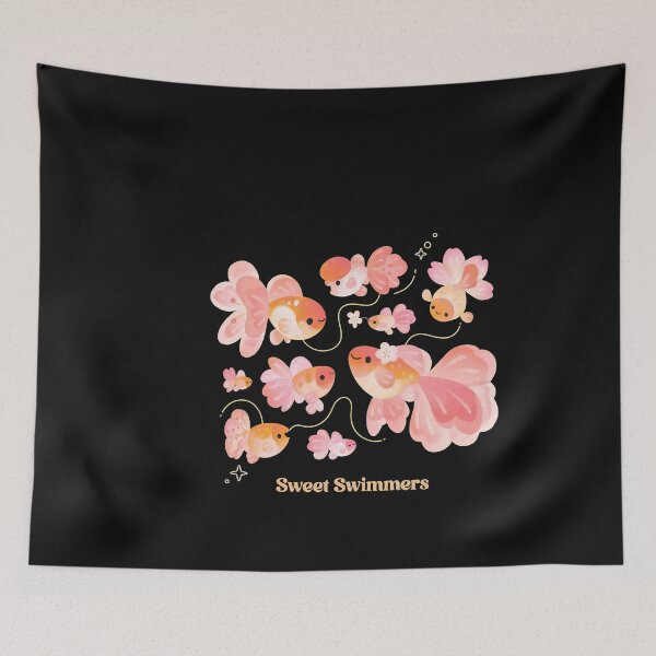 Item preview, Pastel Kawaii Goldfish School Design designed and sold by Prof4Artist.