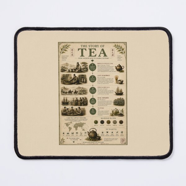 Item preview, The Story of Tea Vintage Infographic Poster  designed and sold by Easternpantry.