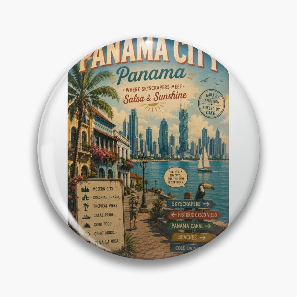 Item preview, Panama City Skyline and Casco Viejo Waterfront Panama designed and sold by Aryabek.