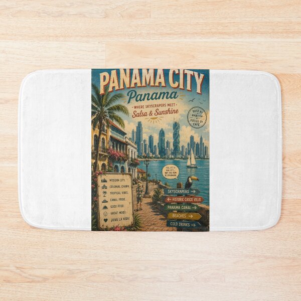 Item preview, Panama City Skyline and Casco Viejo Waterfront Panama designed and sold by Aryabek.