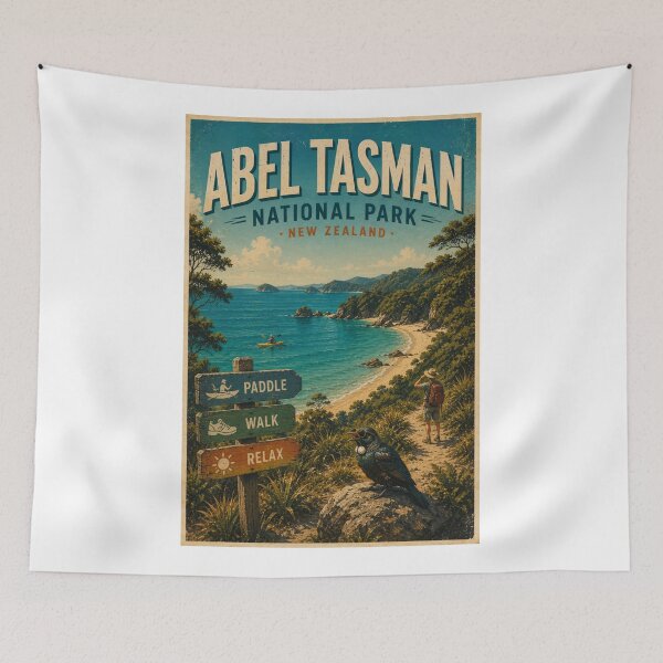 Item preview, Abel Tasman Coast Track and Golden Bay New Zealand designed and sold by Aryabek.