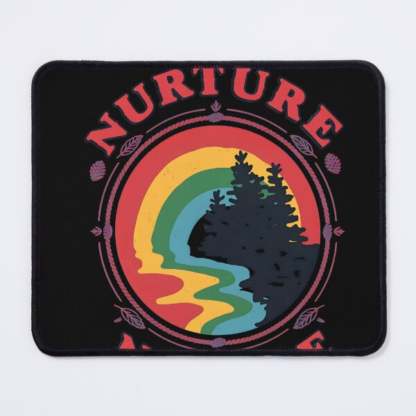 Item preview, Nurture Nature Retro Rainbow Trees Circle designed and sold by Prof4Artist.