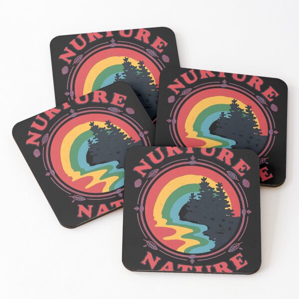 Item preview, Nurture Nature Retro Rainbow Trees Circle designed and sold by Prof4Artist.